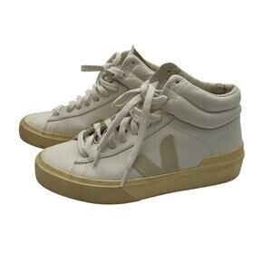 Veja Rubber Trimmed White Minotaur Sneakers Size 6